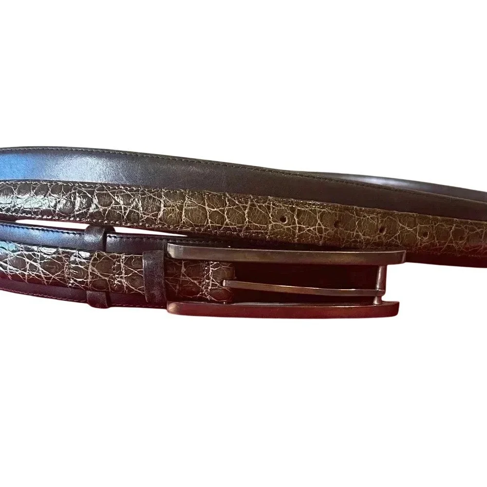 Jeweler‎ Matthew Feldman Timeless Belt Vintage Thin Leather Designer Buckle Art